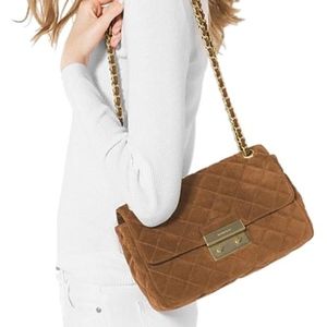 Michael Kors Sloan Suede Quilted Handbag